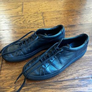 Common Projects Black Achilles Leather low top Sneakers